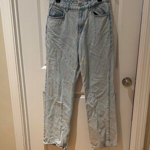 Zara Light Wash High-Rise Straight Jeans - Women size 8